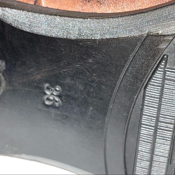 Spring Step Tapestry Woven Mid Calf Boho Western Boot Brown Leather - Picture 11 of 17